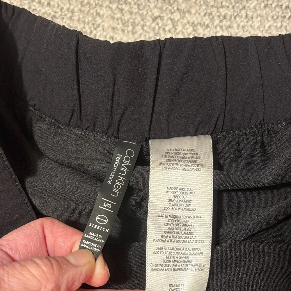 Calvin Klein Black Active A-Line Side Vent Skort with Shorts and Pockets
